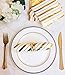 100 Gold Foil Cocktail Napkins | 5 Assorted Designs Folded 5 x 5 Inches Disposable Party Napkins Beverage Napkins | Bulk White Paper Napkins Are Perfect for Dinner, Wedding, Baby Shower, Bridal Shower