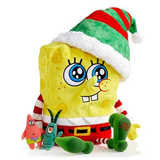2014 Macy's Thanksgiving Day Parade Holiday Spongebob Square Pants Toy with Finger Puppets - Image 3