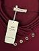 Miusey Womens Tunic Shirts,Long Sleeve Cowl Neck Flared Vintage A Line Loose Fit Shirt Casual Top Wine Red X-Large