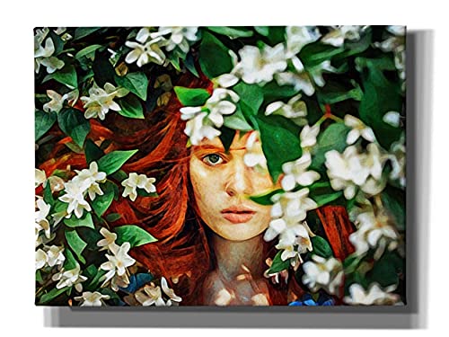 Epic Graffiti 'Hidden Beauty' by Ashley Aldridge Giclee Canvas Wall Art, 16"x12"