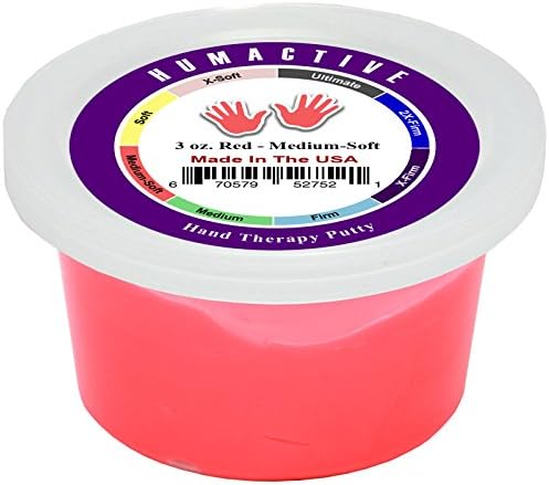 Hand Therapy Putty - Physcial, Occupational Therapy, and Strength Training - 3 oz, Medium-Soft