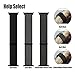 amBand Compatible for Apple Watch Sport Loop Band 38mm, Lightweight Breathable Nylon Replacement Band for Apple Watch Series 1, Series 2, Series 3, Sport, Edition-Dark Black