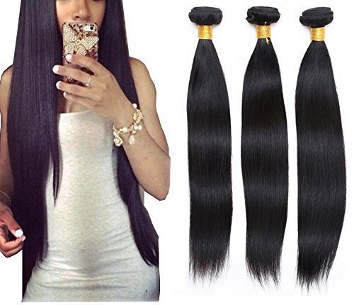 Goood Hair Unprocessed Super Brazilian Virgin Hair Straight 4 Pcs/lot Goood Hair Products Virgin Brazilian Hair Weave Bundles 50g/ps 4pcs/ Lot Total 200g (20 22 24 24)