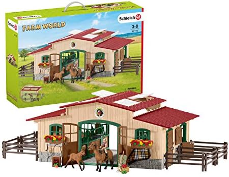 Schleich Stable with horses and 