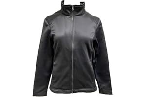 Victoria's Challenge Ice Skating Jacket for Girls Warm Fleece Semi Fitted Jackets Women Black Skate Jacket