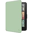 Fintie Case for 7" All-New Kindle Paperwhite (12th Generation, 2024) and Kindle Colorsoft Signature Edition - Slim Lightweight Shell PU Leather Protective Cover with Auto Sleep/Wake, Agave Green
