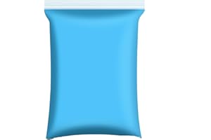 WOLWEFA 100g Foam Clay, Air Dry Clay for Adults, Colored Foam Clay, Blue Air Dry Ultra Light Clay, Non-Toxic, Non-Sticky, Ideal Gift for Boys and Girls