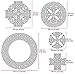 Aleks Melnyk No.38 Metal Journal Stencils, Celtic Knot, Cross, Stainless Steel Irish Stencils 3 PCS, Templates Tool for Wood Burning, Pyrography and Engraving, Scandinavian, Viking Symbols, Crafting
