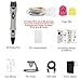 3D Pen with PLA Filament Refills - Dikale 07A【Newest Version】3D Doodler Drawing Printing Printer Pen Bonus 12 Colors 120 Feet PLA 250 Stencil eBook for Kids Adults Arts Crafts Model DIY, Non-Clogging
