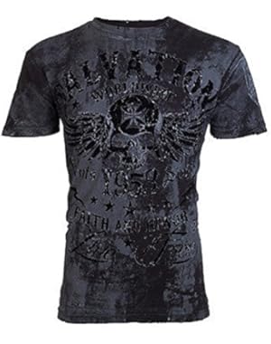 Archaic by Shirt Black Tide Skull Tattoo Motorcycle Biker UFC