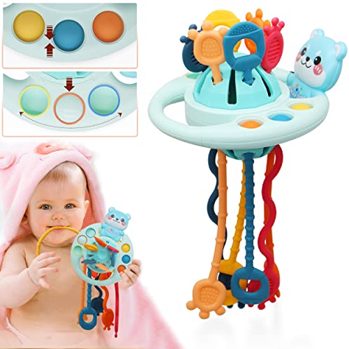 Montessori Toys for 1+ Year Old Dog Pull String Activity Toddler Toys