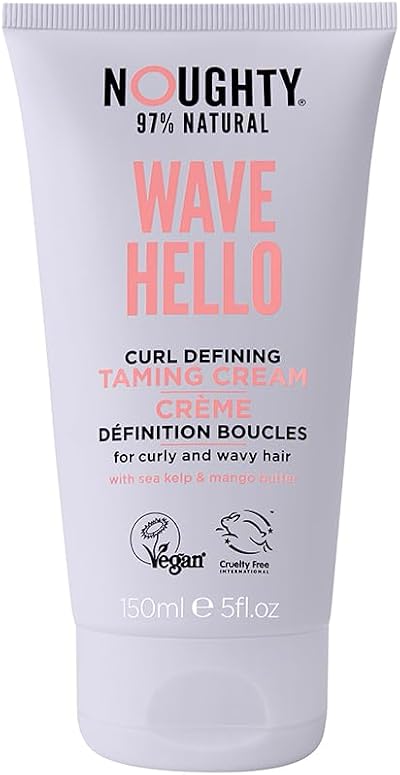 Noughty Wave Hello Curl Taming Cream 97% Natural Sulphate Free 150ml