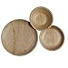 CaterEco Round Palm Leaf Plates Set | Pack of 75- (25) Dinner Plates, (25) Salad Plates and (25) Bowls | Ecofriendly Disposable Dinnerware | Heavy Duty Biodegradable Party Utensils