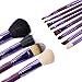 12pcs Makeup Brush Set Professional Face Cosmetic Brushes Kit Make up Tool with Cup Holder Case (Romantic Purple)