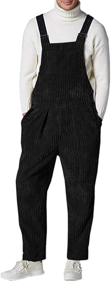 black corduroy jumpsuit