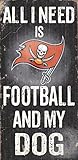 Tampa Bay Buccaneers Wood Sign - Football and Dog 6