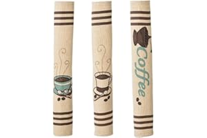 jojofuny 3pcs Linen Fridge Handle Covers Refrigerator Door Handle Protector for Kitchen Appliances – Dustproof & Stylish Line