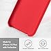 TORRAS Love Series iPhone 8 Plus Case/iPhone 7 Plus Case, Liquid Silicone Gel Rubber Case with Soft Microfiber Cloth Lining Cushion Compatible with iPhone 8 Plus/iPhone 7 Plus, Red