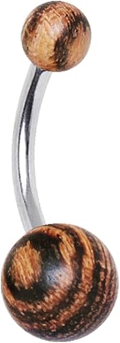 Bois Bio Marron Piercing Nombril Pour Nombril Amazon Fr Bijoux
