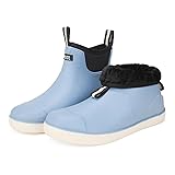 Lezzglt Men's Deck Boots with Fuzzy Lining, Winter