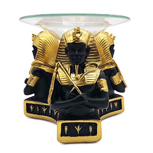 Egyptian Pharaoh King Tutankhamen Tea Light Candle Essential Oil Warmer Aroma Diffuser for Spa Yoga Meditation Home Decoration