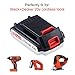 LBXR20 2.0Ah Replace for Black and Decker 20V Battery Max Lithium-ion LB20 LBX20 LST220 LBXR2020-OPE LBXR20B-2 LB2X4020 Cordless Tool Battery