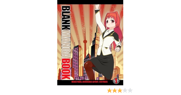 Blank Manga Book Mixed Panel Reversible Layout 128 Pages Sketchbooks Art Journaling Amazon Com Books