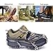 Tenei Crampons Microspikes Traction Cleats Ice Snow Grips Ice Cleats with 19 Spikes for Walking, Jogging, Climbing and Hiking on Snow, Ice, Mud, Sand and Wet Grass