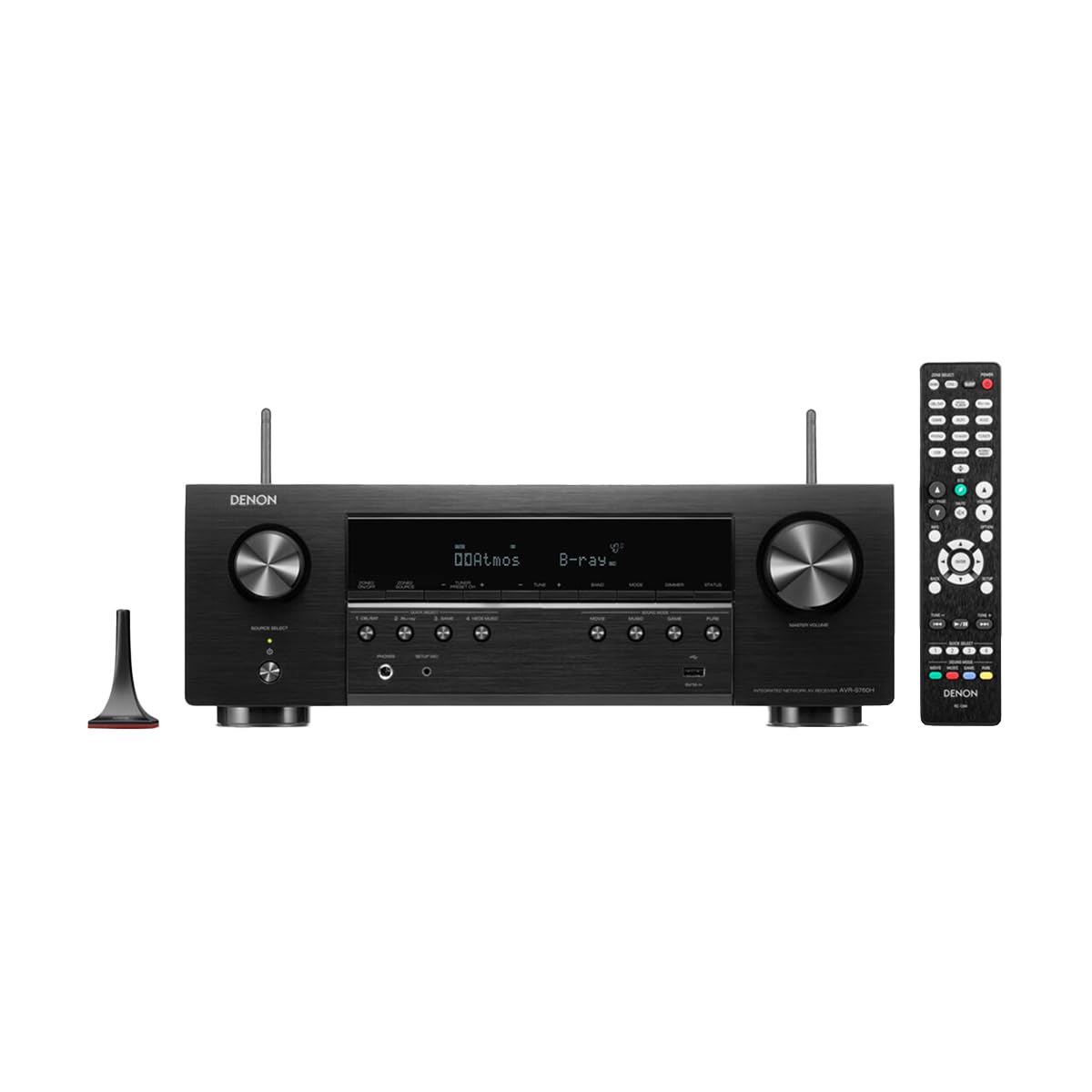 Klipsch Reference 5.0 Home Theater System with 2X R-610F Floorstanding Speaker, R-52C Center Channel Speaker, 2X R-41M Bookshelf Speaker and AVR-S670H 75W 5.2-Channel 8K Network AV Receiver, Black