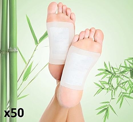 50 Stck Bambus Fußpflaster Detox Bambuspflaster Vitalpflaster Pads Pflaster