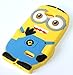 MobileCentral (Tm) ; for LG LS620 (Realm) & LG VS450PP (Optimus Exceed 2) Phone Case Despicable Me Cute Minion Silicone Rubber Skin Cover & Stylus Pen (Double Eyes / Blue Pants) …