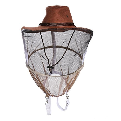Jocestyle Beekeeping Beekeeper Cowboy Hat Mosquito Bee Insect Net Veil Face Protector Tool - Thumbnail 5