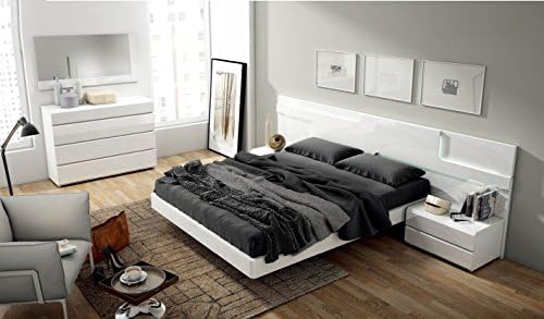 Modern Contemporary King Size Bed Set Sara by Garcia Sabate, Spain