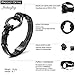 Mens Bracelets Black Leather Bracelet Braided Genuine Leather Bracelet with Stainless Steel Wristband Cuff Bracelet, 7.5-8.7 inch