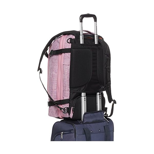 Amazon Basics Slim Carry On Laptop Travel Overnight Backpack Purple
