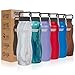 Healthy Human Stainless Steel Curve Water Bottle | 100% BPA Free Thermos for Kids & Adults | Vacuum Insulated Water Bottles | Metal Bottles with Leak Proof Lid (21 oz/ 621 ML, Stone White)