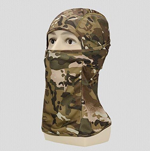 LYongBF Outdoor dust-proof sunscreen mask tactical mask-speed hood skull shining mask (CP Camo)