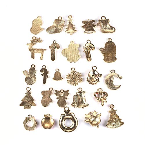 OBSEDE Christmas Decorations Charms Pendants for Crafting DIY Necklace Bracelet Mixed Wholesale 26Pcs