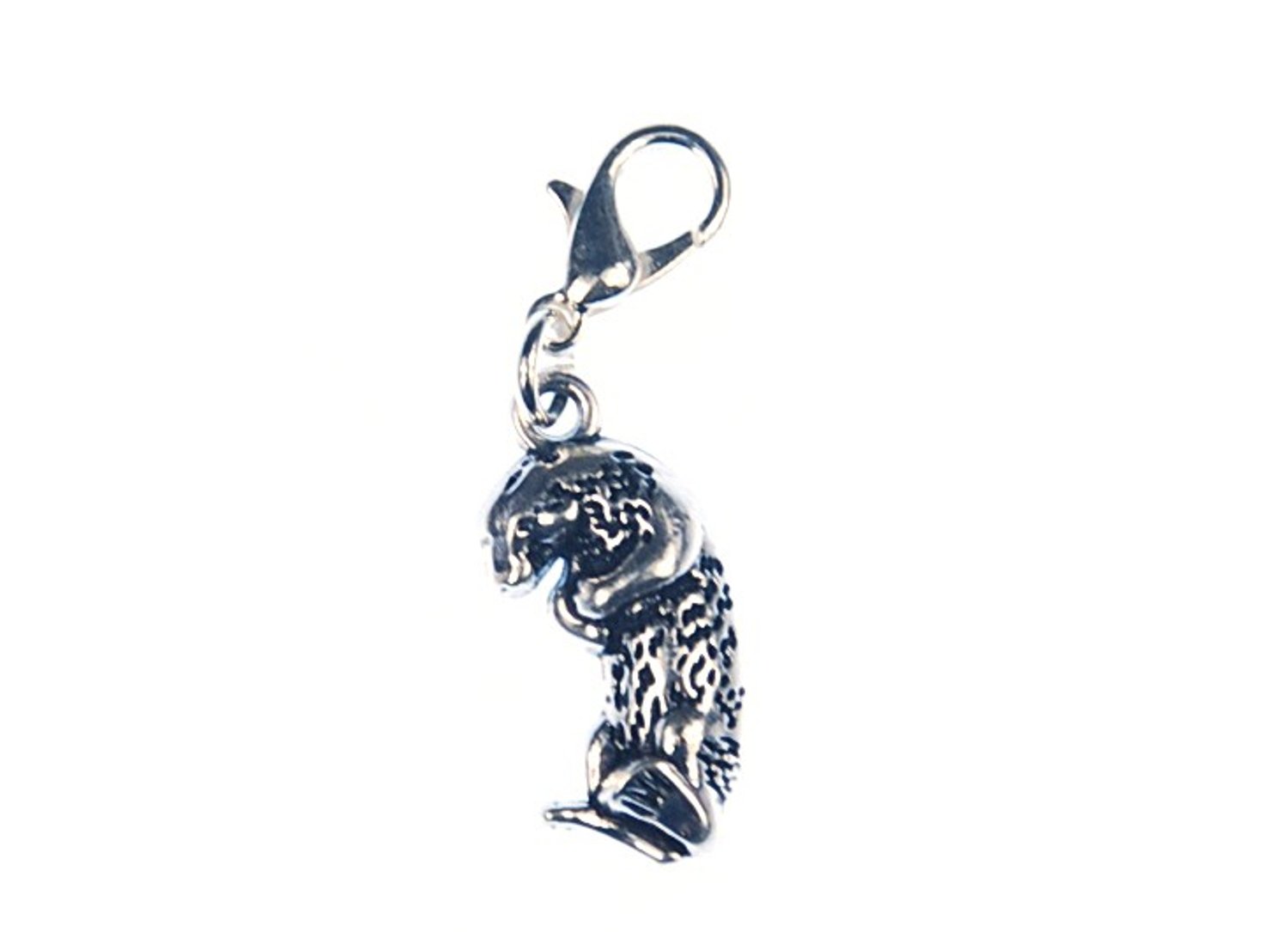 Miniblings Otter Charm Pendant Flat Silver