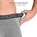 DAVID ARCHY Men's Breathable Bamboo Rayon Boxer Briefs with Fly in 4 Pack (M, Heather Gray-4.5