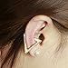 JOVIVI Women Stainless Steel Non- Pierced Hollow Triangle Clip On Earrings Fake Ear Cartilage Cuff Ear Ring, 1-4Pairs