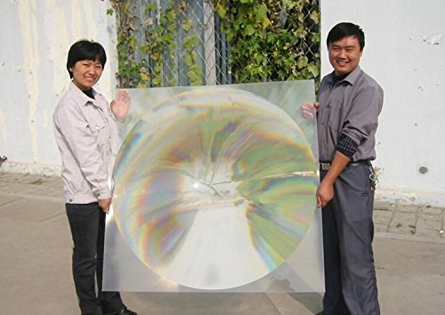 1-Pack Large Fresnel Lens 1100*1100mm Focal Length 1300mm Acrylic Magnifier Lenses High Light transmittance By SIX SEASONS