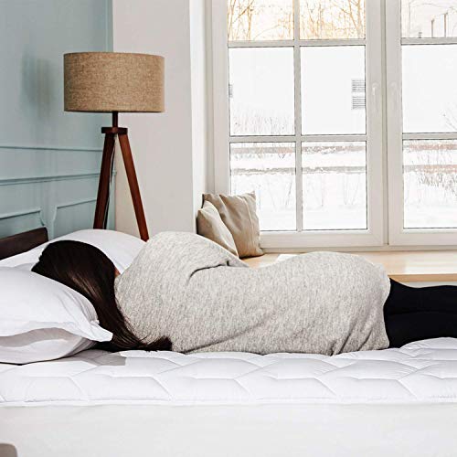 Bedsure Thick Mattress Pad Twin XL Upgraded Breathable Quilted