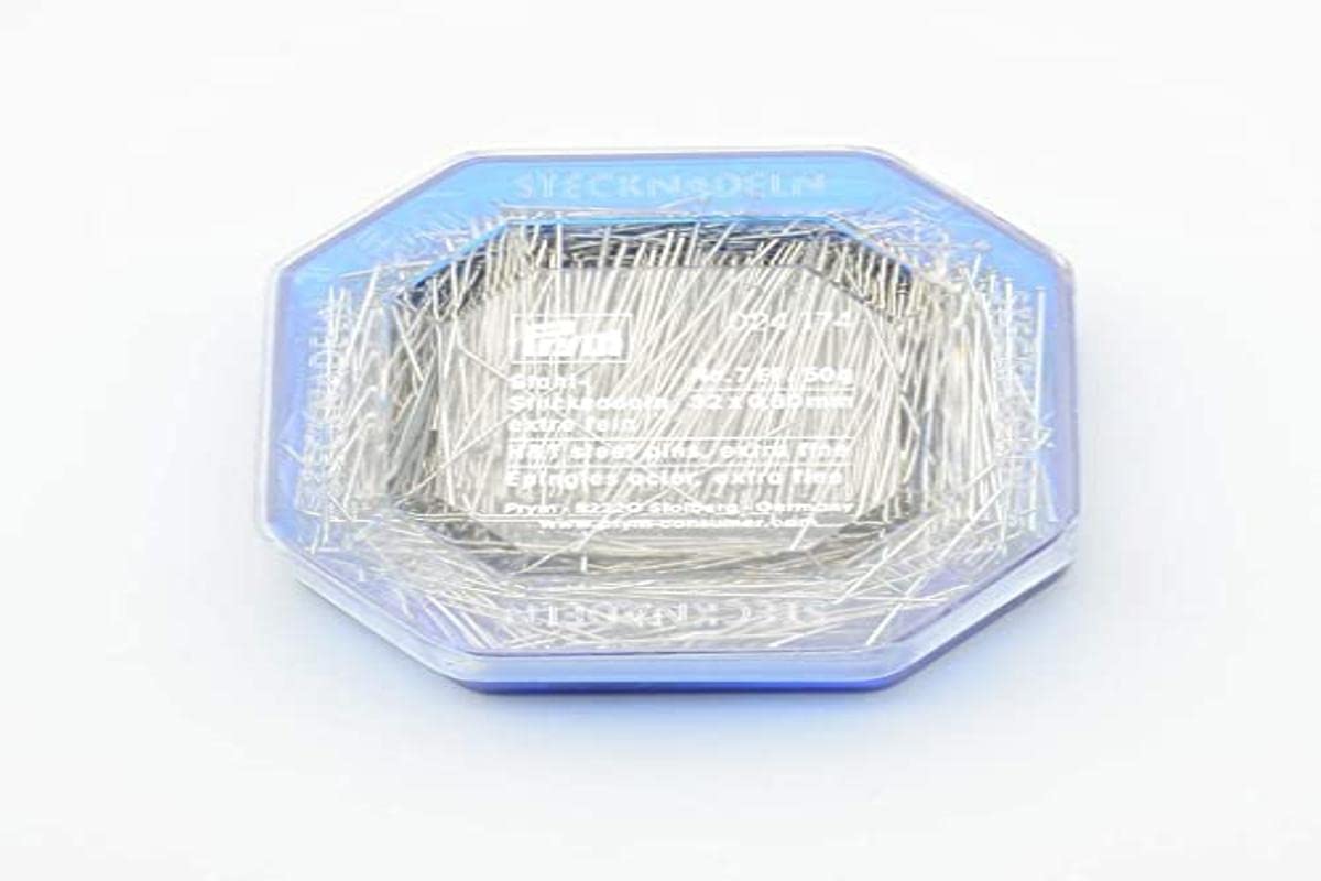Prym 024174 Straight Pins 7 EF 0.60 x 32 mm Silver Colour 50 gram Box