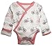 L'ovedbaby Organic Kimono Bodysuit Coral Bicycles 3-6m
