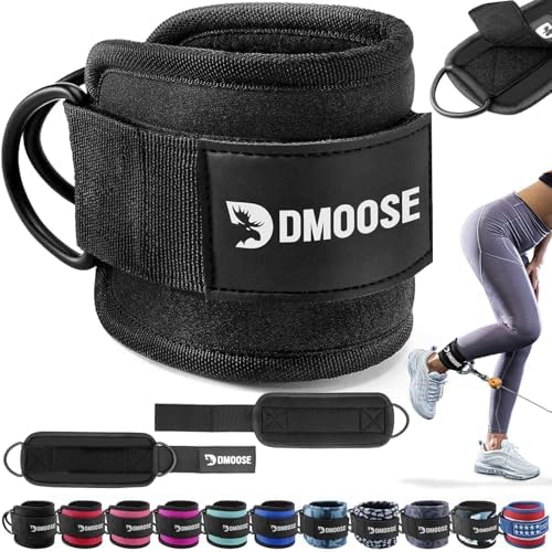 DMoose Fitness Ankle Straps for Cable Machines One Size Fit with - Main Image