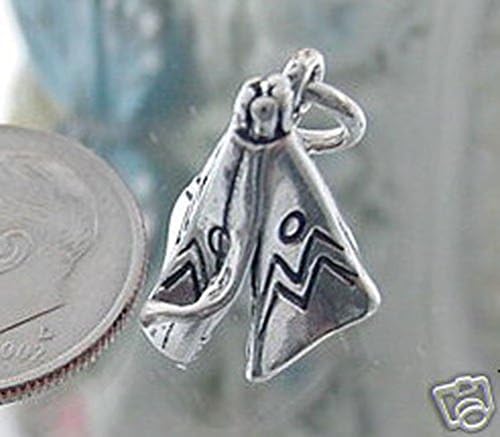 Sandra Creative Design Silver-tone Native American Teepee Charm