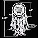 Dream Catchers White Feather for Bedroom, Malicosmile Indian Dream Catcher Wall Hanging Decorations Handmade Dreamcatcher