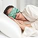 ALASKA BEAR® Natural silk sleep mask & blindfold, super-smooth eye mask (Almond Blossom)