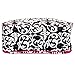 World Traveler Damask Travel Bag, Black and White with Pink Trim